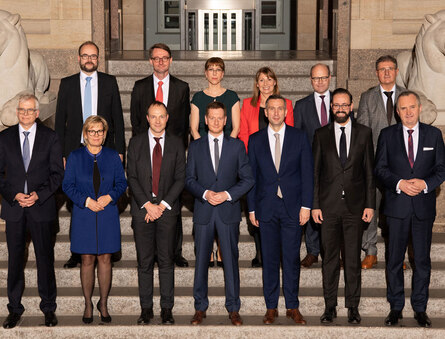 Ministerpräsident Kretschmer und das Kabinett